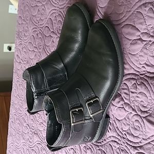 Timberland Leather Buckle Ankle Booties